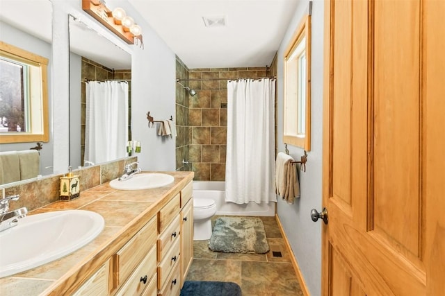 407 S Puma Pl, Fairplay, CO 80440 - full bath with a wealth of natural light, visible vents, and a sink