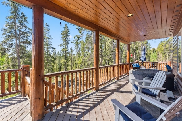 889 Venture Rd, Fairplay, CO 80440 - view of wooden deck