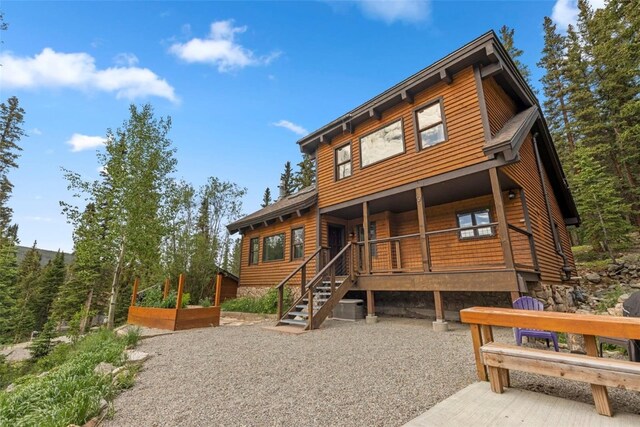272 Doris Dr, Breckenridge, CO 80424 - view of front of property with a porch and stairs