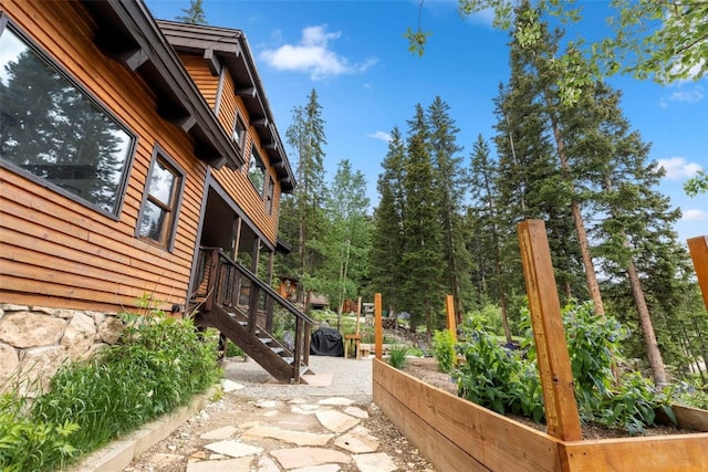 272 Doris Dr, Breckenridge, CO 80424 - view of patio / terrace featuring a garden