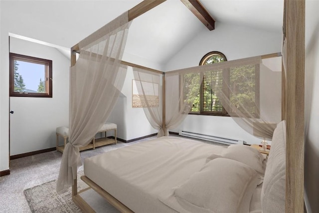 272 Doris Dr, Breckenridge, CO 80424 - carpeted bedroom featuring a baseboard radiator and baseboards