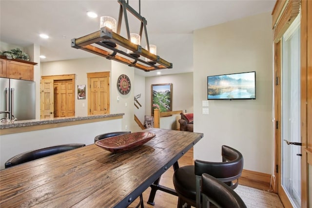 188 Tip Top Trl Unit 6558, Dillon, CO 80435 - dining room featuring recessed lighting and light wood-type flooring