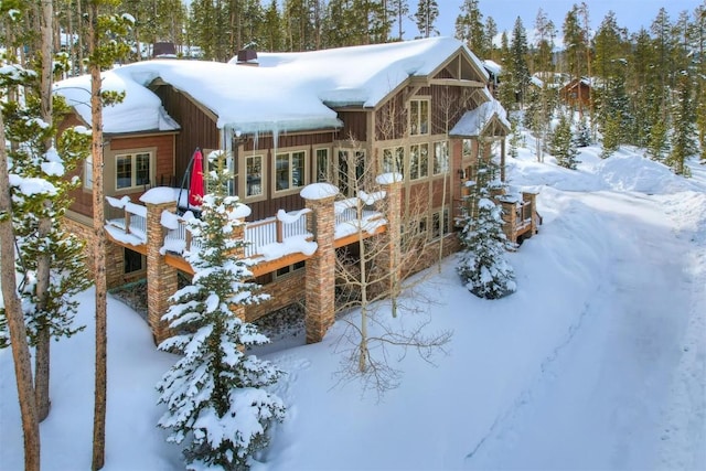 exterior space featuring board and batten siding