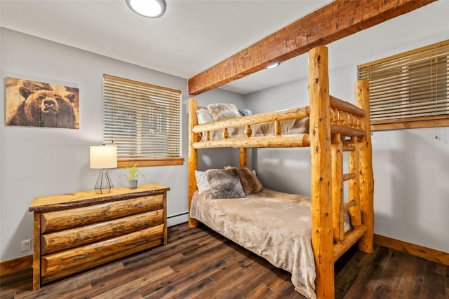 77 Lincoln St, Yampa, CO 80483 - bedroom featuring wood finished floors, baseboards, and a baseboard radiator