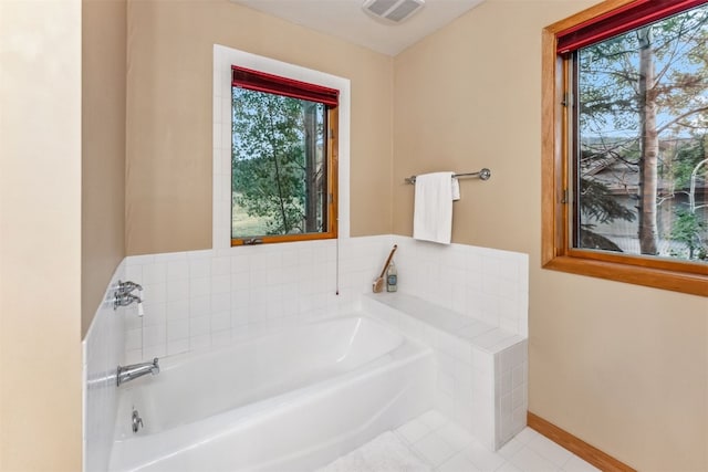 1118 Penstemon Rd, Dillon, CO 80435 - bathroom with a bath, tile patterned flooring, and baseboards