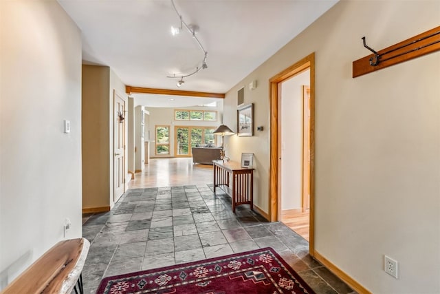 1118 Penstemon Rd, Dillon, CO 80435 - corridor featuring baseboards and track lighting