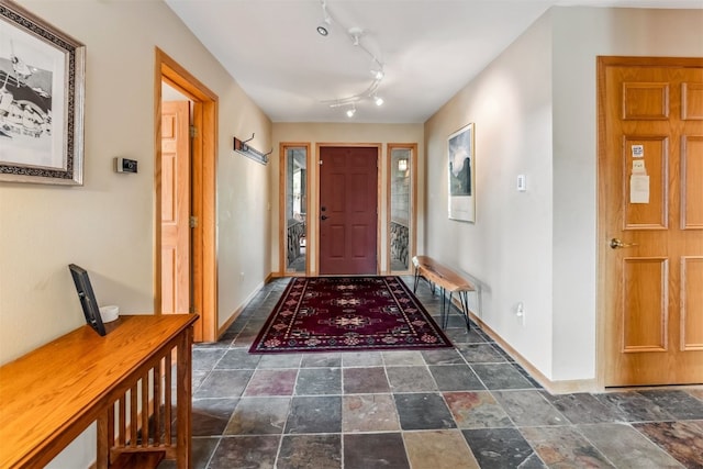 1118 Penstemon Rd, Dillon, CO 80435 - entryway with dark stone finish flooring and baseboards