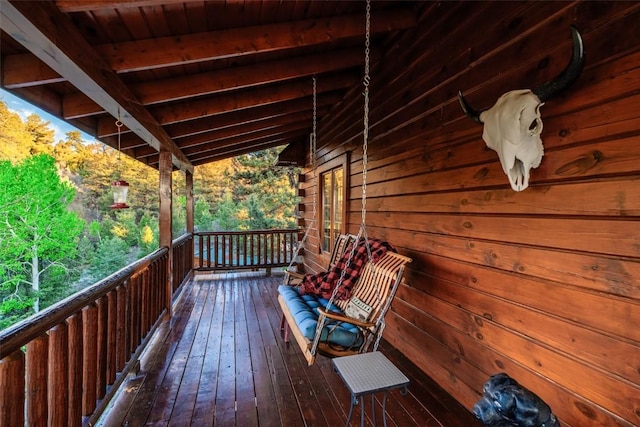 664 Tonkawa Rd, Hartsel, CO 80449 - view of deck