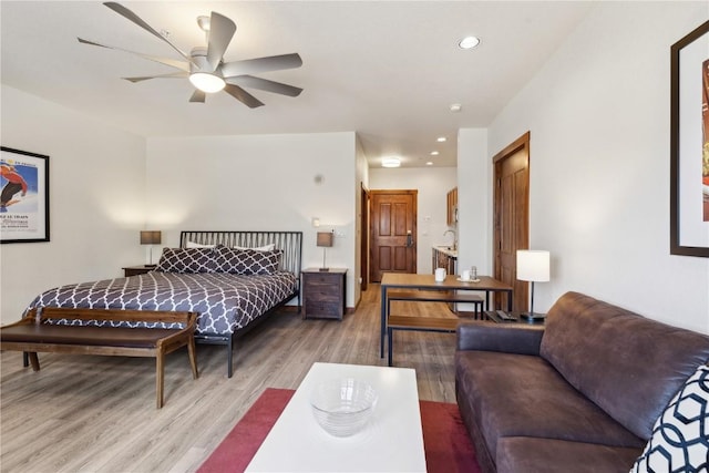 505A S Main St Unit 1204, Breckenridge, CO 80424 - bedroom featuring light wood-style floors and recessed lighting