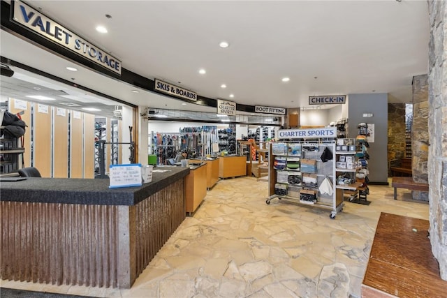 505A S Main St Unit 1204, Breckenridge, CO 80424 - misc room featuring recessed lighting and stone flooring