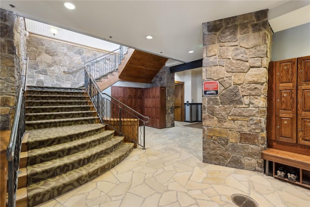 505A S Main St Unit 1204, Breckenridge, CO 80424 - interior space featuring recessed lighting and stone floors