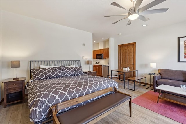 505A S Main St Unit 1204, Breckenridge, CO 80424 - bedroom featuring recessed lighting and light wood finished floors