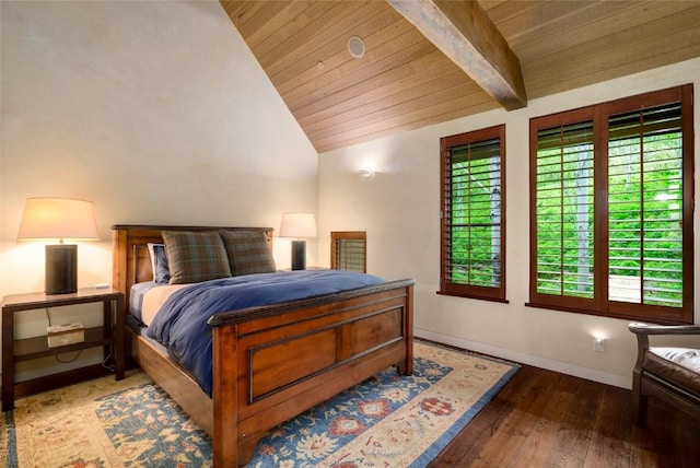 33225 Painted Pony Ln, Steamboat Springs, CO 80487 - bedroom with hardwood / wood-style floors and wooden ceiling