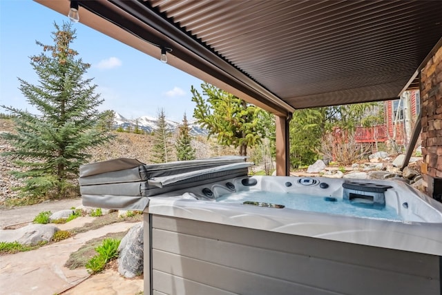 200 Rachel Ln, Breckenridge, CO 80424 - view of patio / terrace with a hot tub