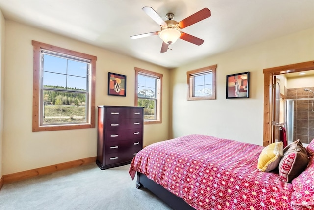 200 Rachel Ln, Breckenridge, CO 80424 - carpeted bedroom with baseboards and a ceiling fan