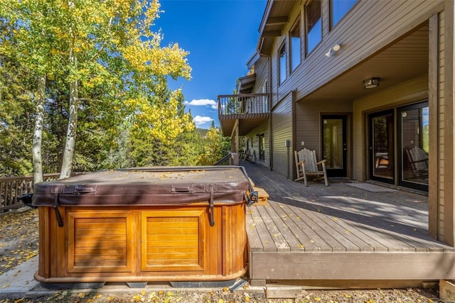 537 Moonstone Rd, Breckenridge, CO 80424 - deck with a hot tub