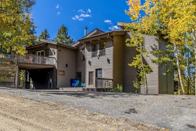 537 Moonstone Rd, Breckenridge, CO 80424 - rear view of property featuring a wooden deck