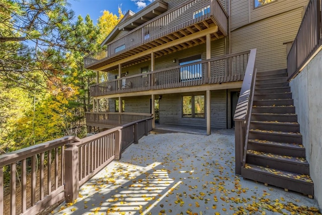 537 Moonstone Rd, Breckenridge, CO 80424 - rear view of house with stairway
