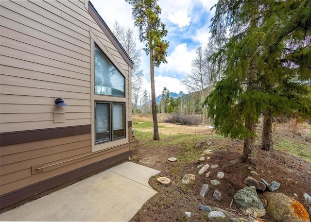 view of yard with a patio