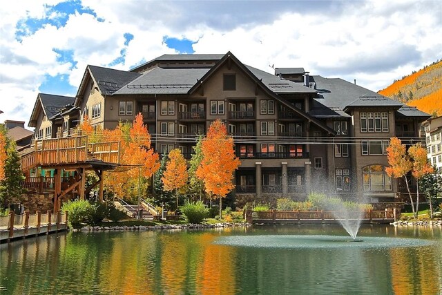 172 Copper Cir Unit 101, Copper Mountain, CO 80443 - rear view of house with a water view