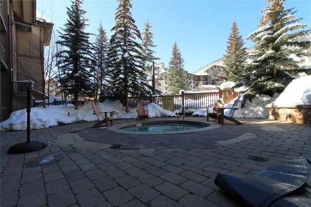 172 Copper Cir Unit 101, Copper Mountain, CO 80443 - view of pool with a patio area and an in ground hot tub