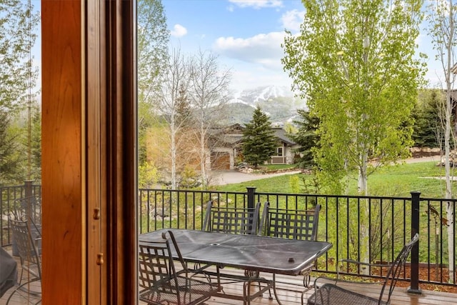 1088 Longview Cir Unit 1, Steamboat Springs, CO 80487 - balcony with a mountain view