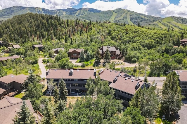 2146 Aster Pl Unit 3, Steamboat Springs, CO 80487 - aerial perspective of suburban area with a mountainous background and a forest