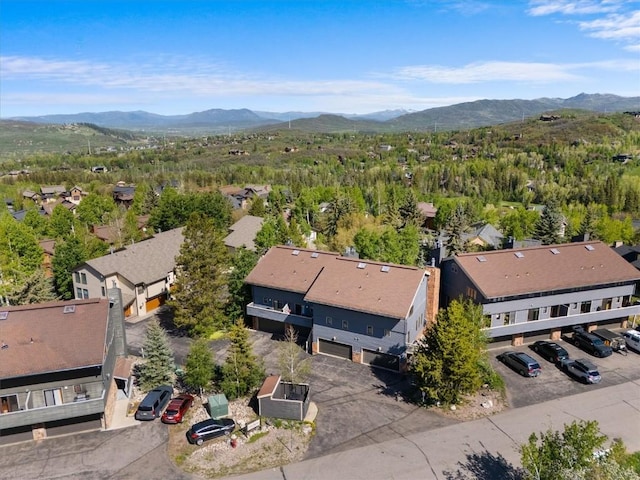 2146 Aster Pl Unit 3, Steamboat Springs, CO 80487 - aerial view of property's location featuring a mountain backdrop and nearby suburban area