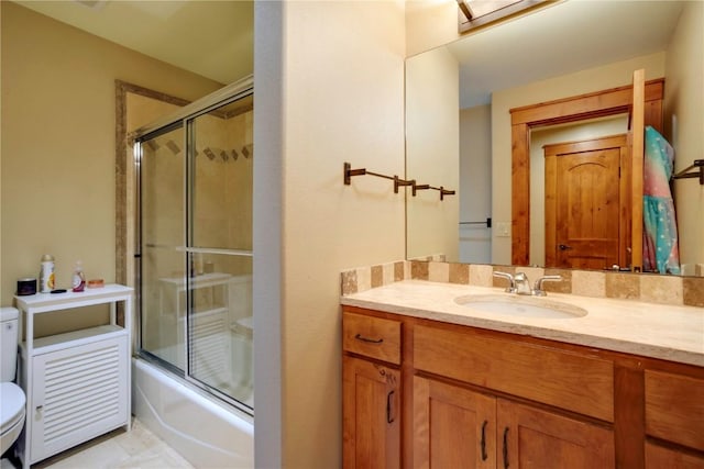 35525 Humble Rd, Steamboat Springs, CO 80487 - full bath featuring vanity and combined bath / shower with glass door
