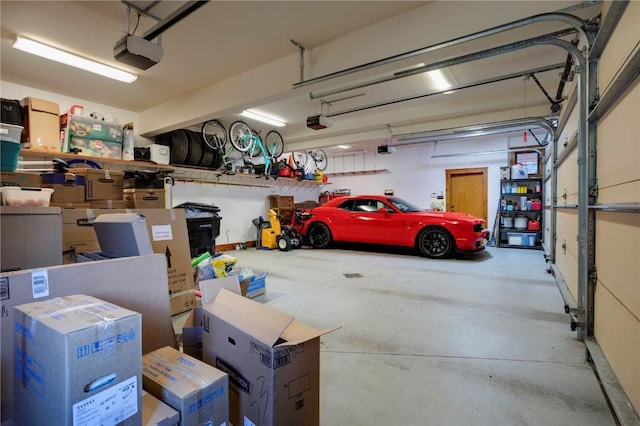 35525 Humble Rd, Steamboat Springs, CO 80487 - garage featuring a garage door opener
