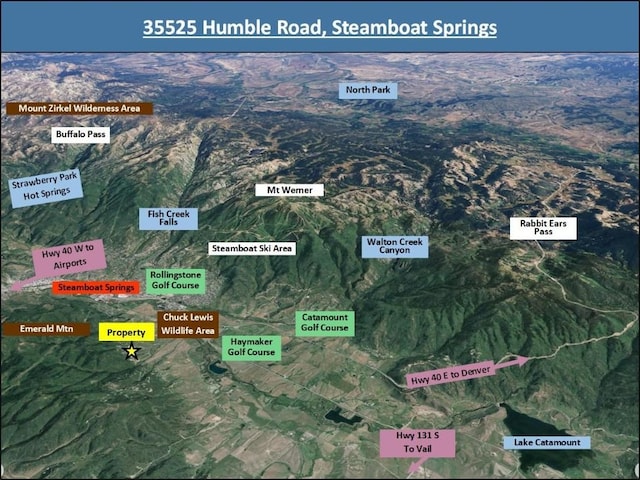 35525 Humble Rd, Steamboat Springs, CO 80487 - map of property / related area