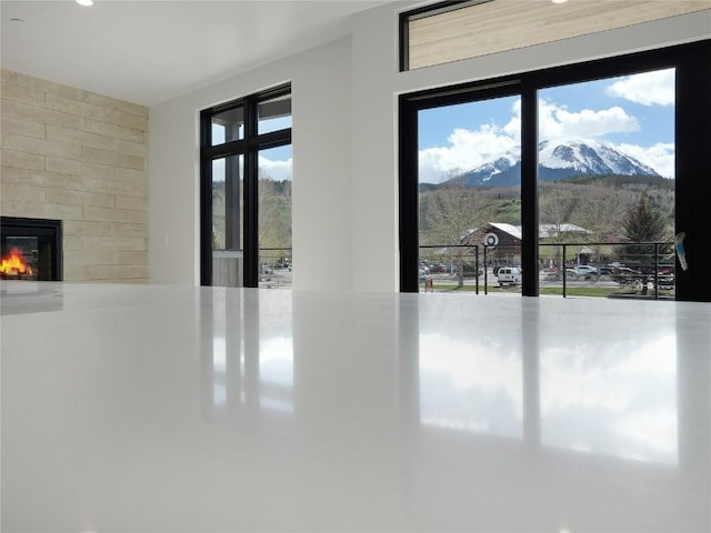 740 Blue River Pkwy Unit A22, Silverthorne, CO 80498 - detailed view of mountains and a fireplace