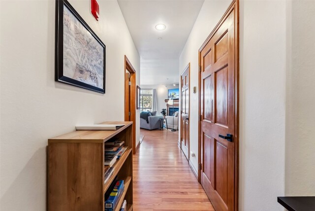 850 Blue River Pkwy Unit E5, Silverthorne, CO 80498 - hall featuring light wood-style floors