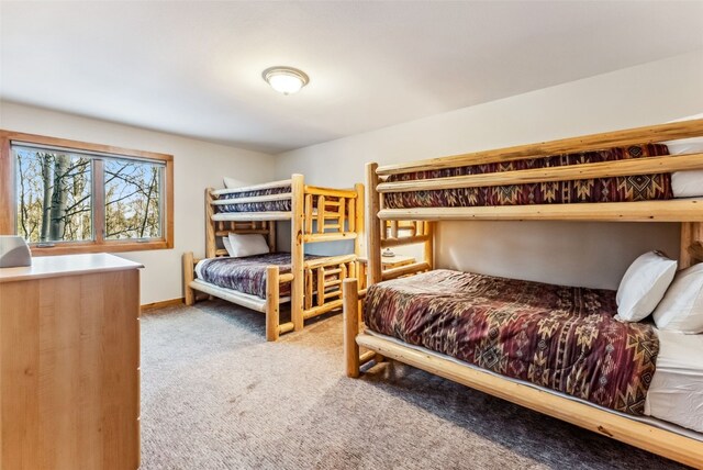 bedroom featuring carpet