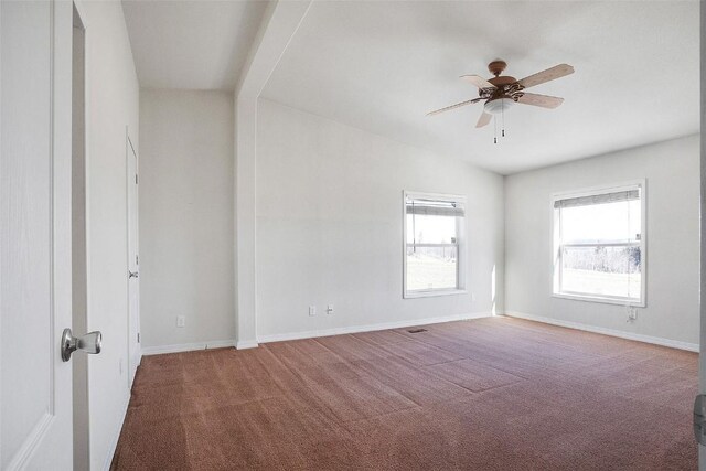 306 Shoshone Dr, Como, CO 80456 - carpeted empty room featuring a ceiling fan and baseboards