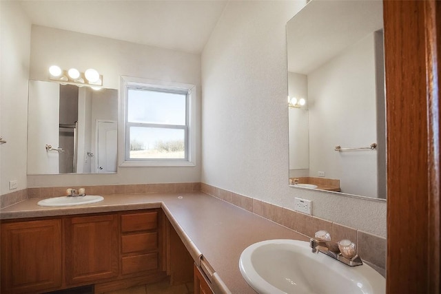full bathroom with vanity