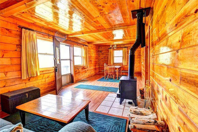 446 Chief Trl, Como, CO 80432 - sunroom with a wood stove