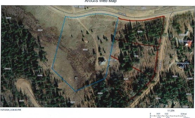 446 Chief Trl, Como, CO 80432 - map / location with property boundaries highlighted