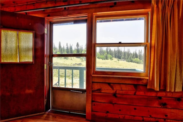 446 Chief Trl, Como, CO 80432 - doorway to outside with wood finished floors