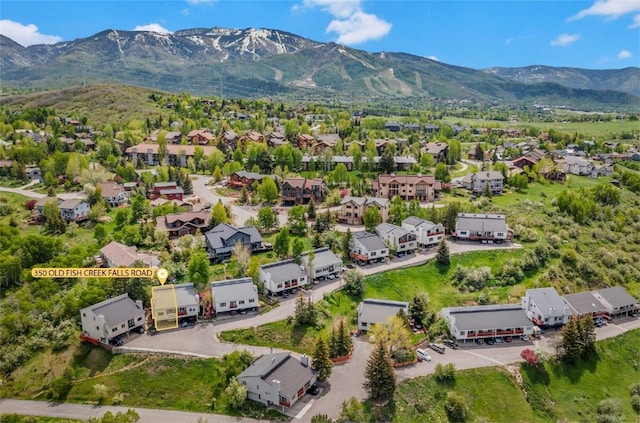 350 Old Fish Creek Falls Rd Unit 350, Steamboat Springs, CO 80487 - aerial perspective of suburban area with a mountain backdrop