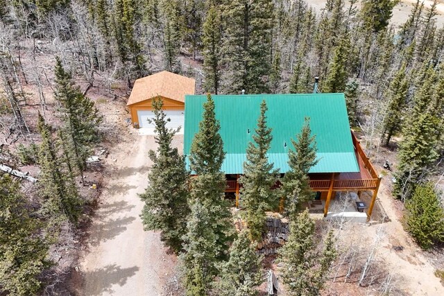 36 Gitche Goone Ln, Como, CO 80432 - view from above of property with a forest