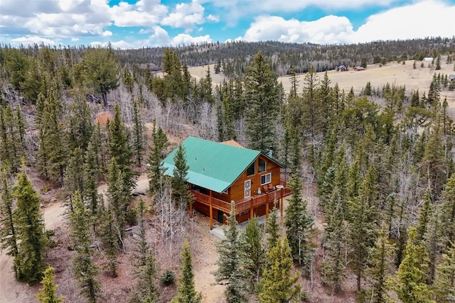 36 Gitche Goone Ln, Como, CO 80432 - aerial view of property and surrounding area featuring a forest