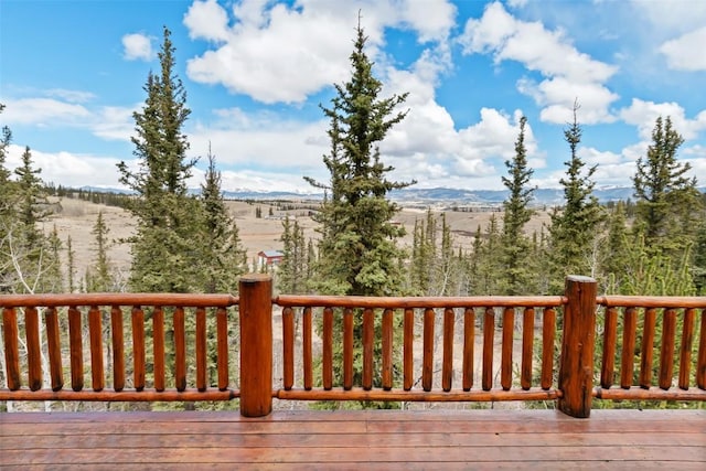 36 Gitche Goone Ln, Como, CO 80432 - wooden deck featuring a mountain view