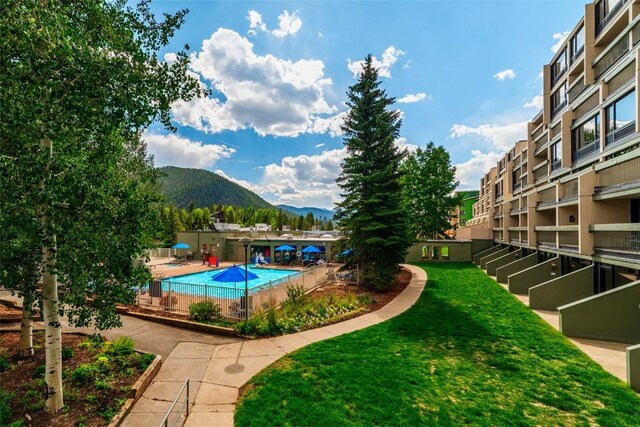165 Argentine Ct Unit 1407, Keystone, CO 80435 - community pool featuring a mountain view