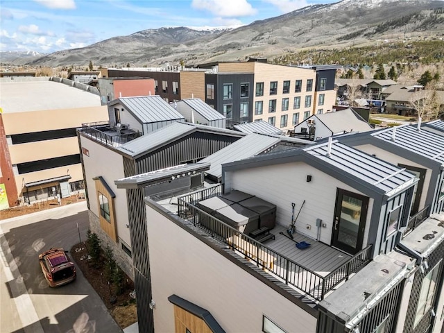 62 W 3rd St Unit D, Silverthorne, CO 80498 - drone / aerial view of a mountain backdrop