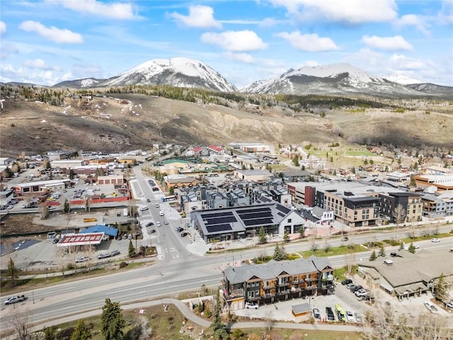 62 W 3rd St Unit D, Silverthorne, CO 80498 - aerial overview of property's location with a mountainous background