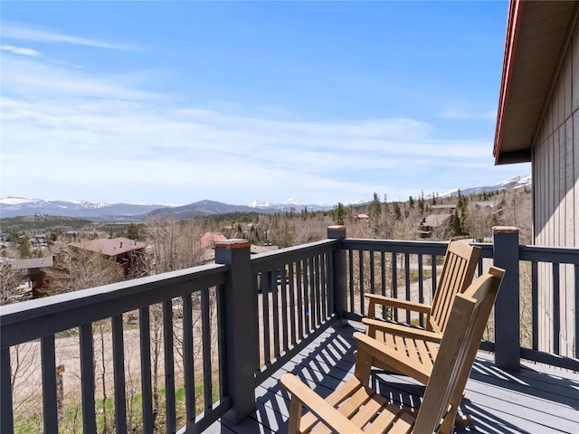 8012 Ryan Gulch Rd Unit B3, Silverthorne, CO 80498 - deck with a mountain view