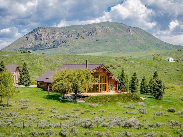23125 Fawn Creek Rd, Steamboat Springs, CO 80487 - mountain view with rural landscape