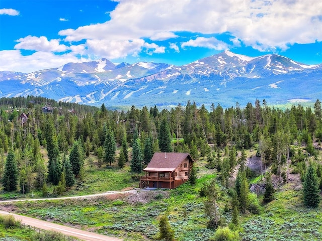 922 Braddock Dr, Breckenridge, CO 80424 - mountain view featuring a heavily wooded area