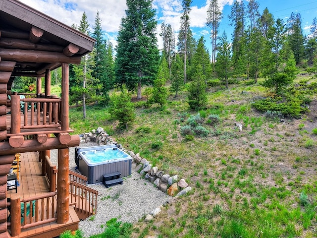 922 Braddock Dr, Breckenridge, CO 80424 - view of yard with a hot tub